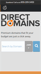 Mobile Screenshot of directdomains.com