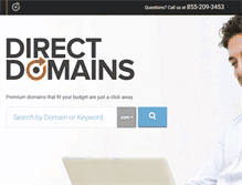 Tablet Screenshot of directdomains.com